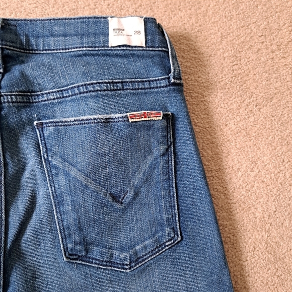 Hudson Jeans Tilda Mid Rise Womens 28 Blue Cigarette Denim - Picture 12 of 16